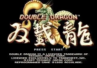 بطاقة ألعاب Double Dragon Region Free 16Bit MD لمحرك Sega Mega لـ Genesis