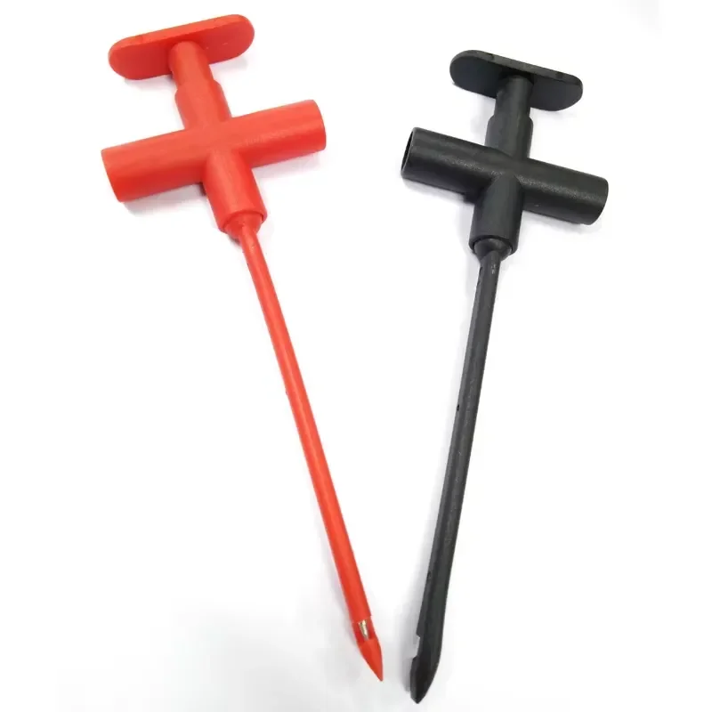Connect to 4mm Banana Plug Reverse Puncture Probe Wire-Piercing Test Probes Multimeter Test Clips Tool for Measuring