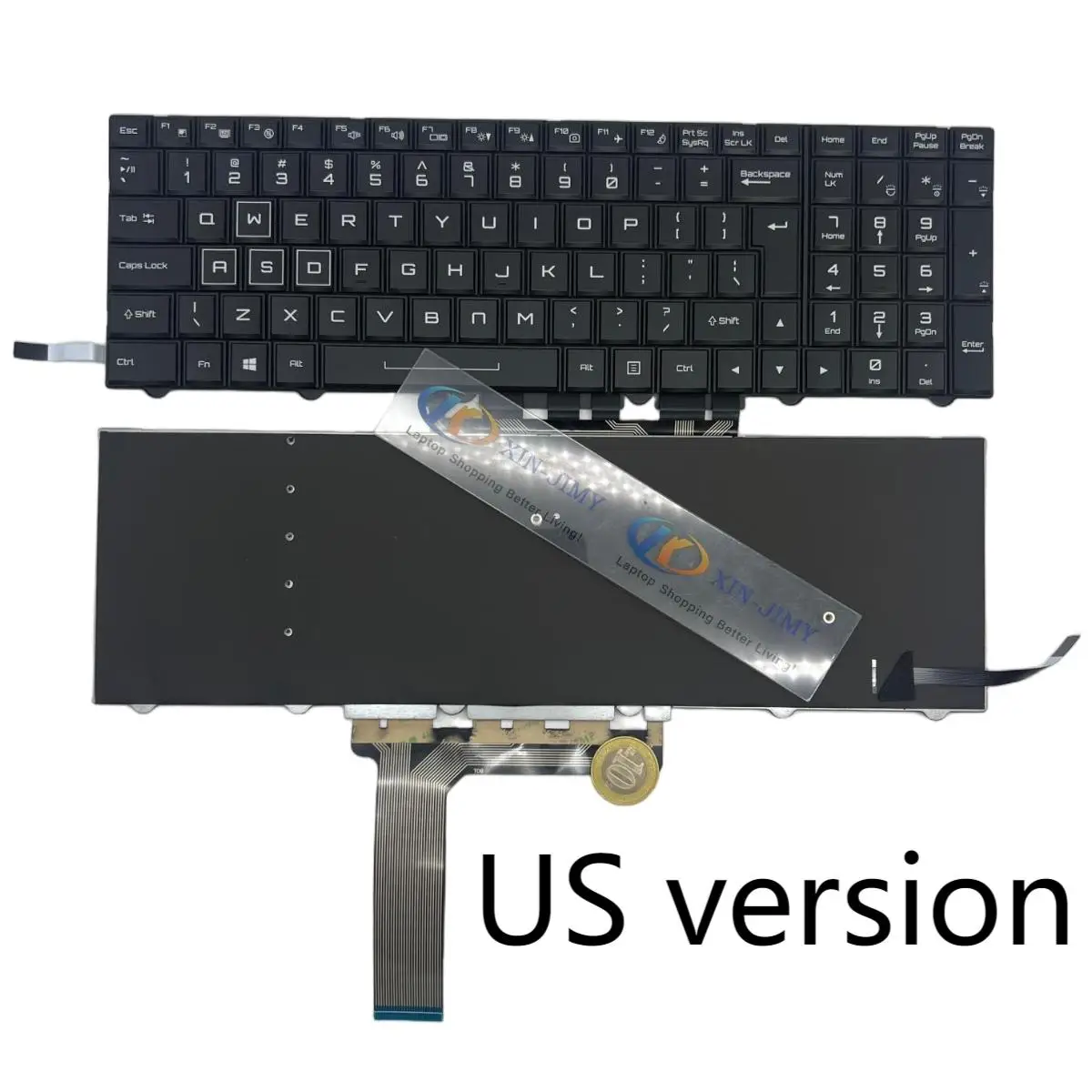 

P750 UI RGB Backlit Keyboard For CLEVO P750DM P750DM-G P750ZM P751DM P751DM2 P751DM-G P775DM P775DM1 P751ZM P771DM P771ZM P870DM