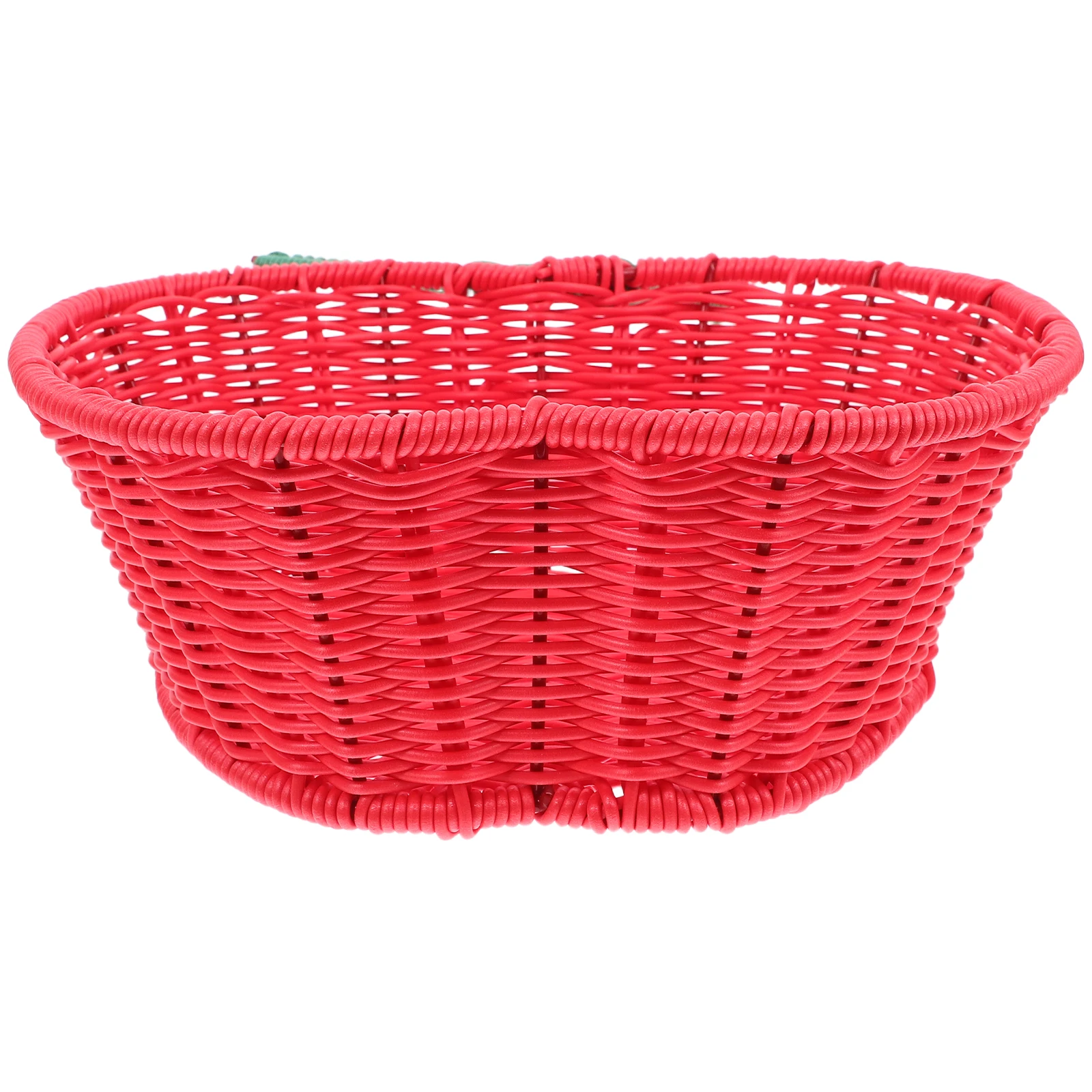 

Apple Shape For Fruits Imitation Rattan Bread Container Household Woven Food Desktop Storage Organizer Fruit Storage Basket