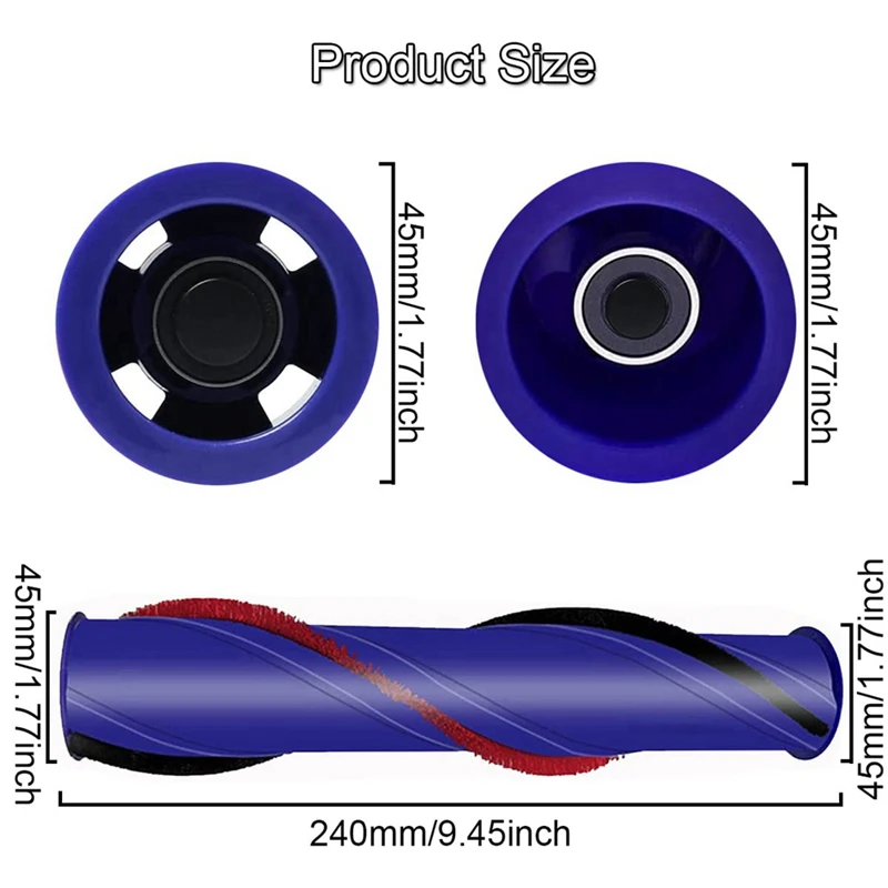 Wymienna szczotka rolkowa do akcesoriów do odkurzaczy bezprzewodowych Dyson V6, Old V7 porównanych z częścią 966821 -01, 966084 -01