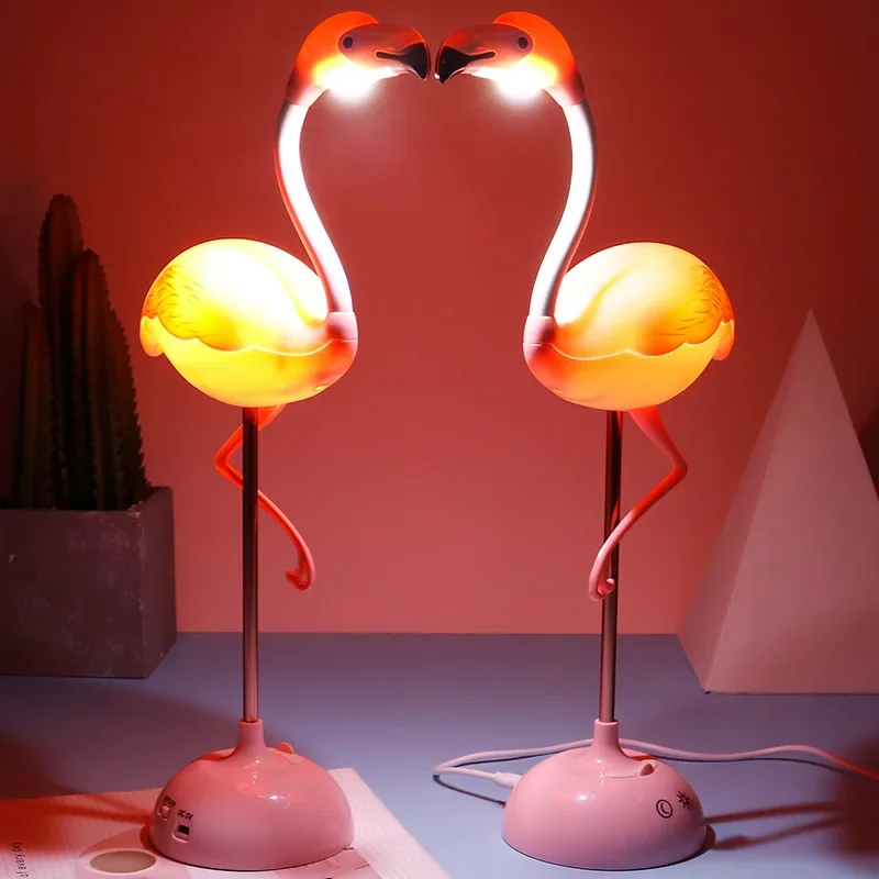 Flamingo Led Lamp Stand Colorful Home Room Desk Decoration Christmas Night Lamp Living Room Decoration Lamp