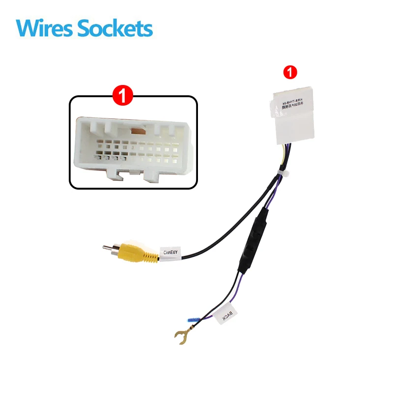 Auto 20pin Reverse Camera Output Video Adapter Wiring Cable For Toyota Original Factory Car Camera Video Output
