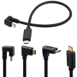 180 Degree USB 3.1 10Gbps 4K 60Hz Type-C Male to Male charging Data Cable U-shaped Elbow data USB-C cable 30cm-180cm