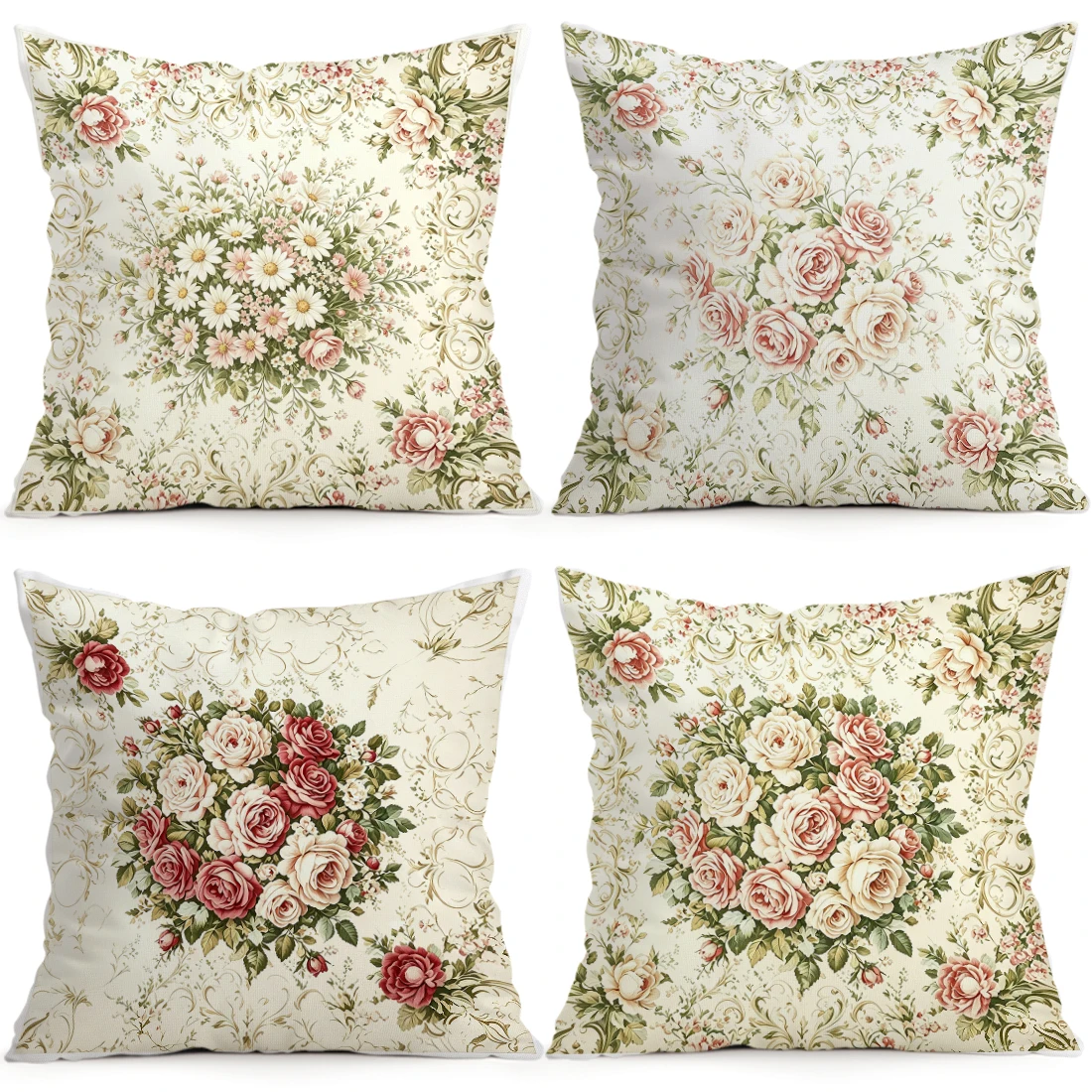 Deep Green Gilded Ramadan Pillowcase Printed Polyester 40/45/50cm Throw Pillowcover Decorative Cushion Pillowslip Home Decor