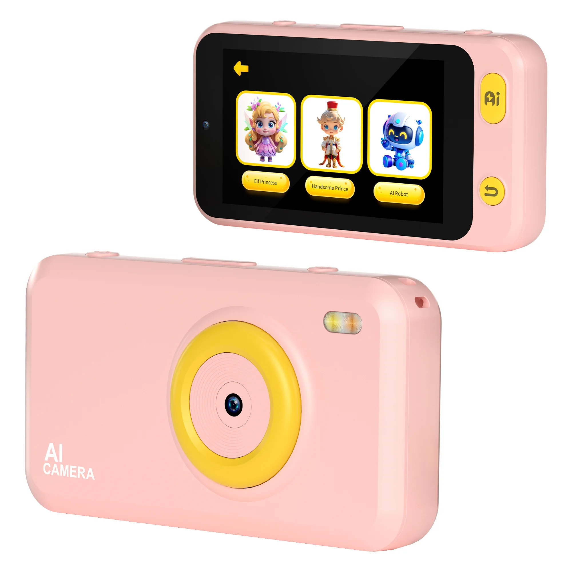 

HD 4'' Kids Pocket Camera Mini Digital CMOS With Built-in Battery And MOS Imaging Sensor Plastic Material