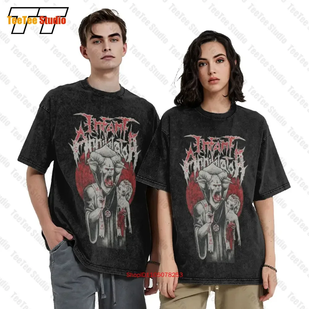 Infant Annihilator Band Demon Logo Vintage Oversized T-Shirt 84NE