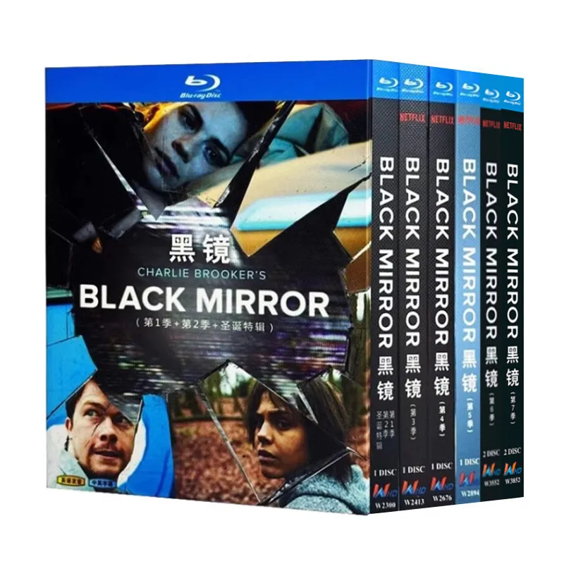 

Blu-ray Ultra HD British TV Series Black Mirror Seasons 1–7 and Christmas Special
