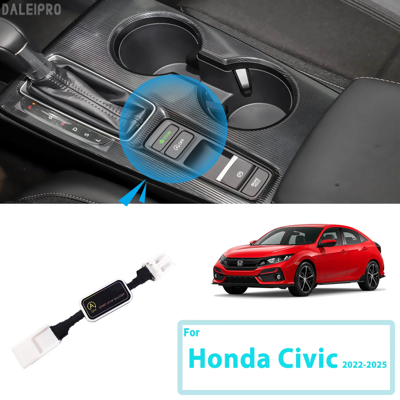 

For Honda Civic 11th 2022-2024 2025 Automatic Stop Start Engine System Disable Smart Shut Down Car Auto Start Stop Eliminator