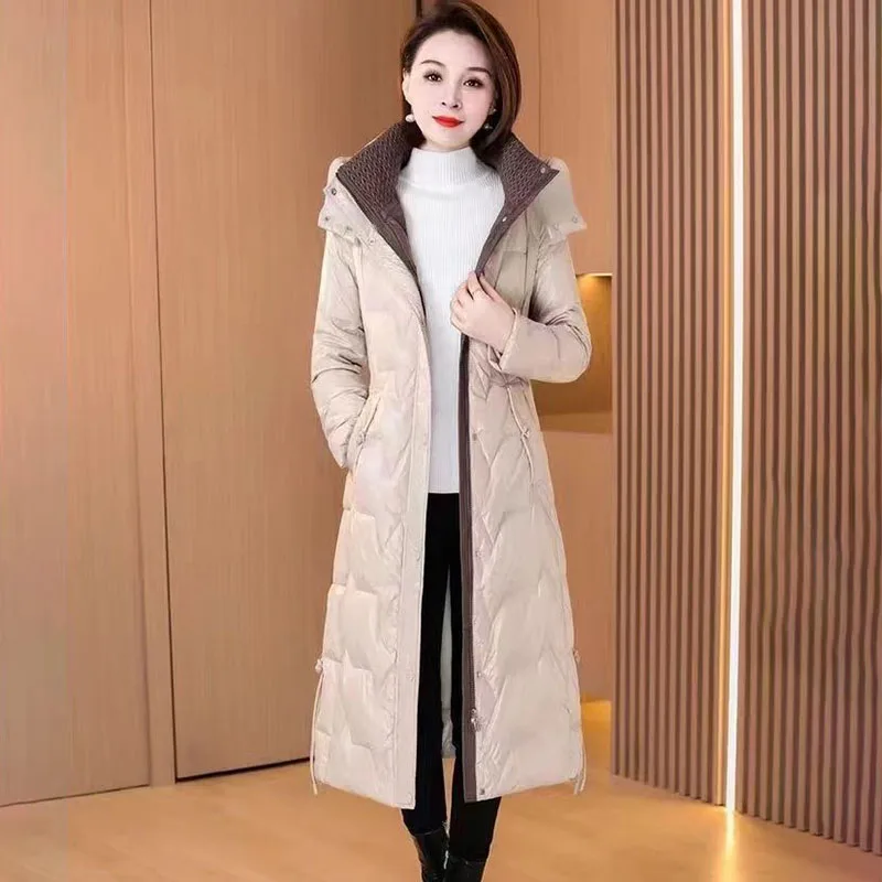 Piumino in cotone di alta qualità Giacche imbottite calde e spesse da donna invernali, nuovo soprabito Parker con cappuccio femminile We Have 4XL, 5XL