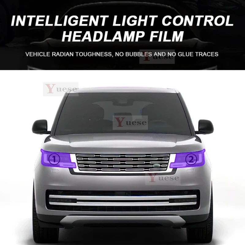 

Для Range Rover расширенная колесная база 2023, защитная пленка для автомобиля, зеркальная пленка для фар, прозрачная наклейка из ТПУ против царапин