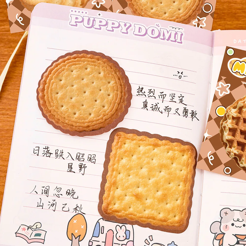 4Pcs/Lot Cute Cartoon Sticky Notes Collection Animal Cookies Memo Pad Kids Message Notes Stickers Office School Stationery