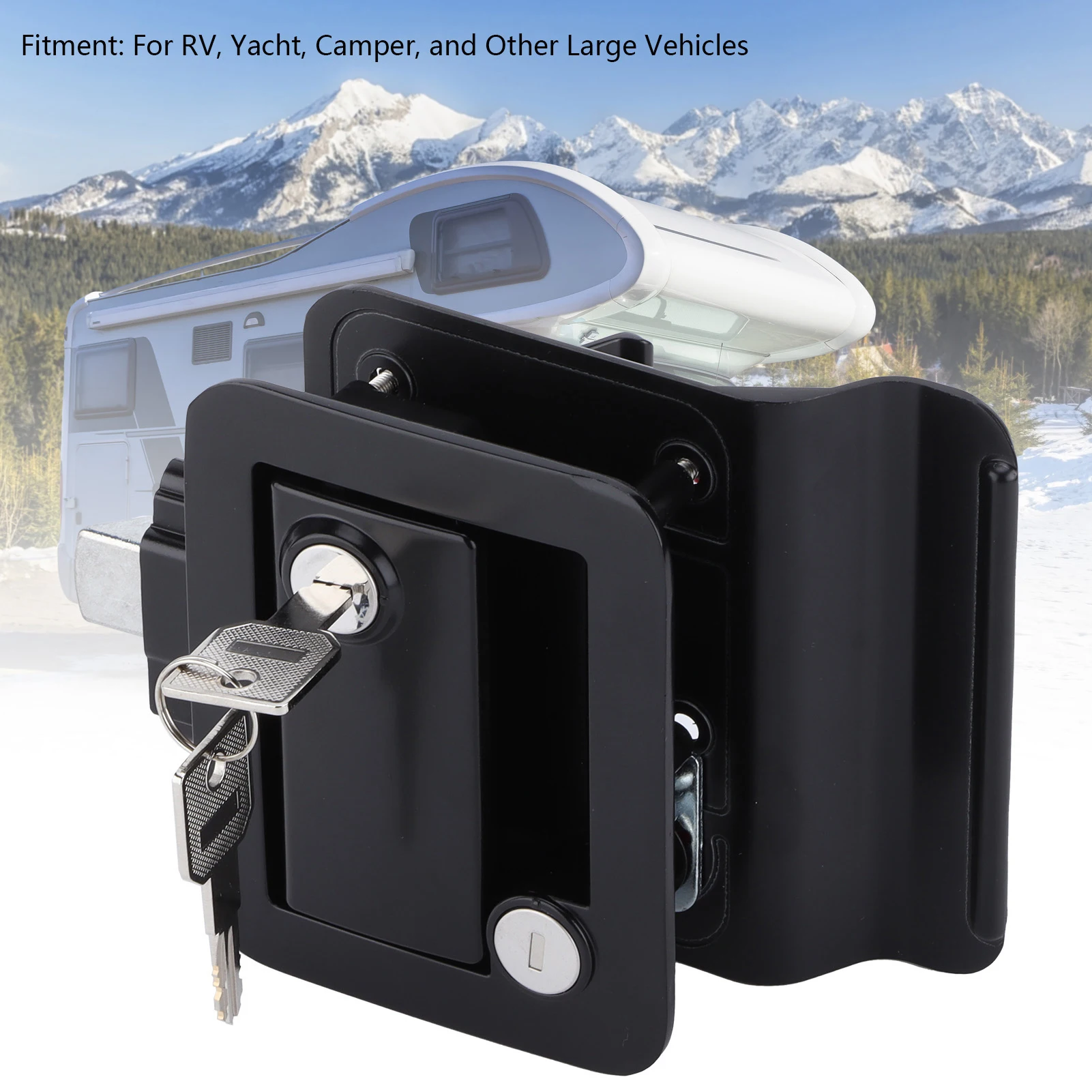 Auto Parts Trailer Door  Inside Outside Double Open Zinc Alloy Galvanized for Large Vehicles Trailer Door Lock RV Door Lock