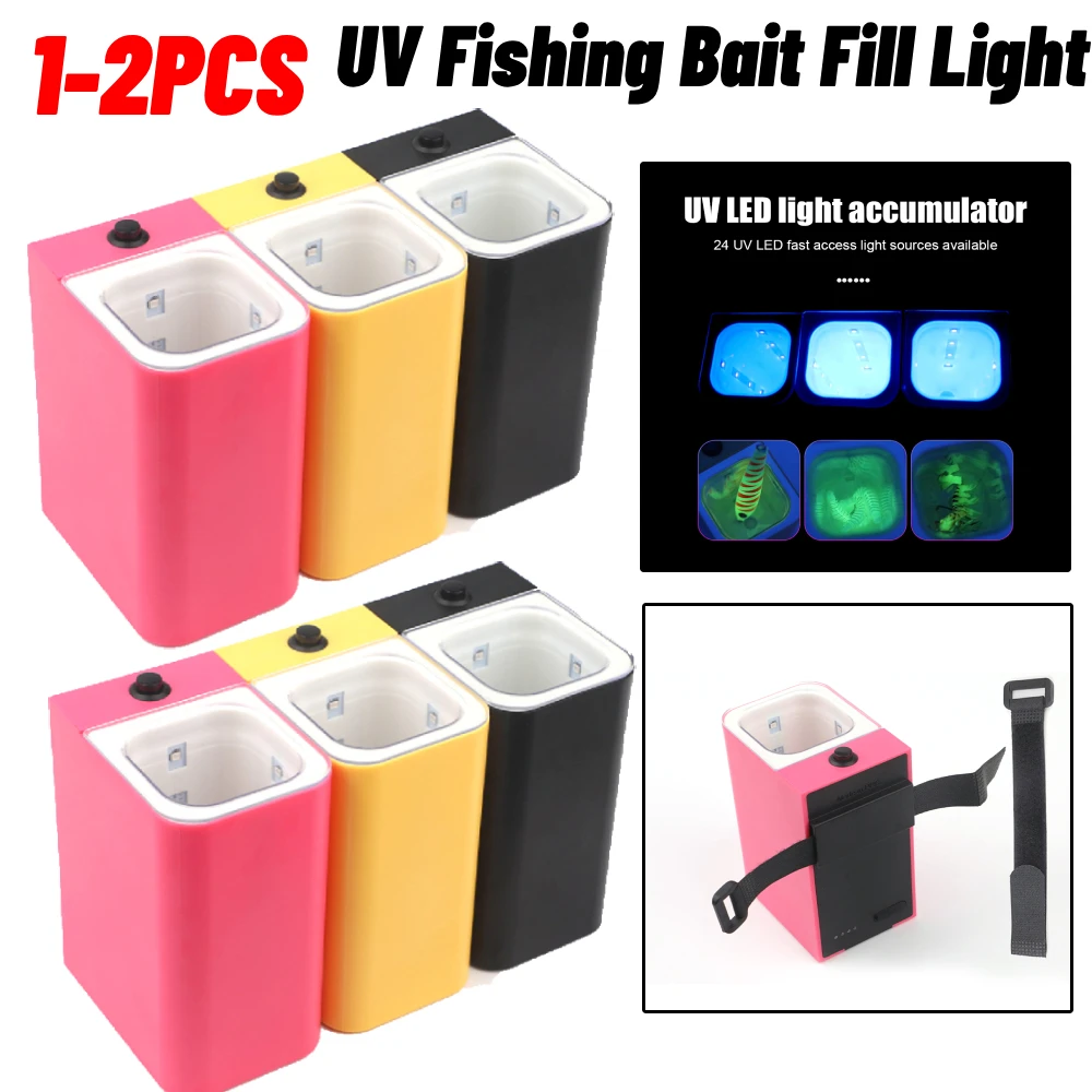 10500mAh UV Fishing Bait Fill Light Accumulator For Squid Jig Metal Cast Jig Sea Boat Fishing Tools Lights Fishing Accessories