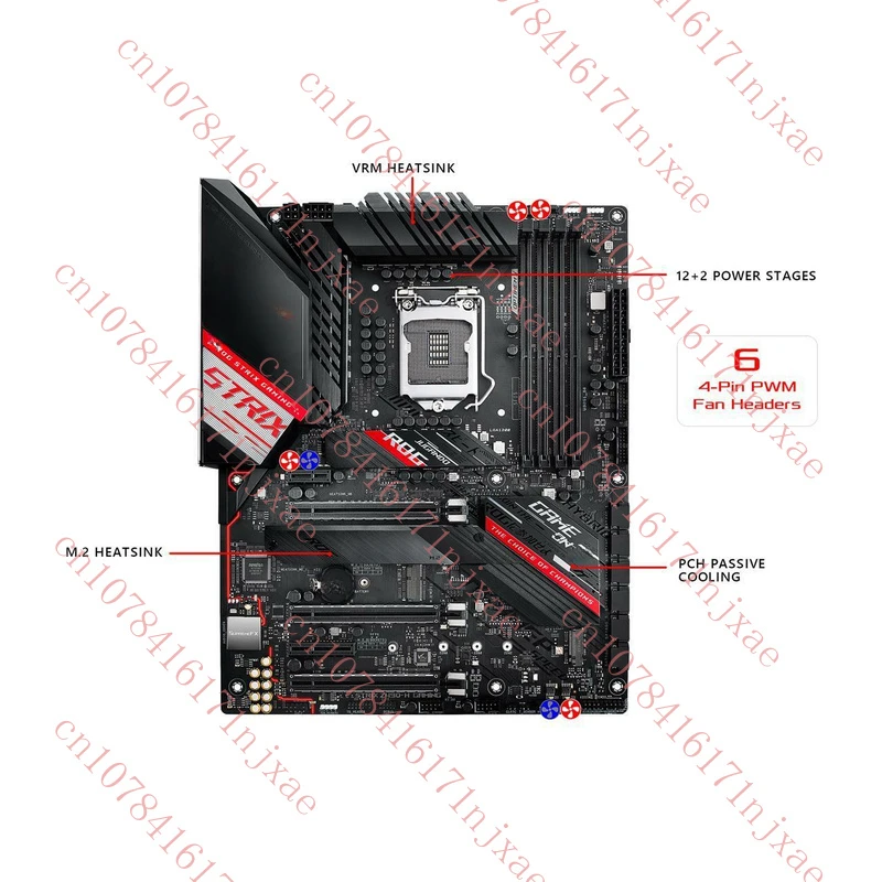 PARA ASUS ROG STRIX Z490-H GAMING Placa-mãe Suporte Z490 128GB DDR4 LGA1200.