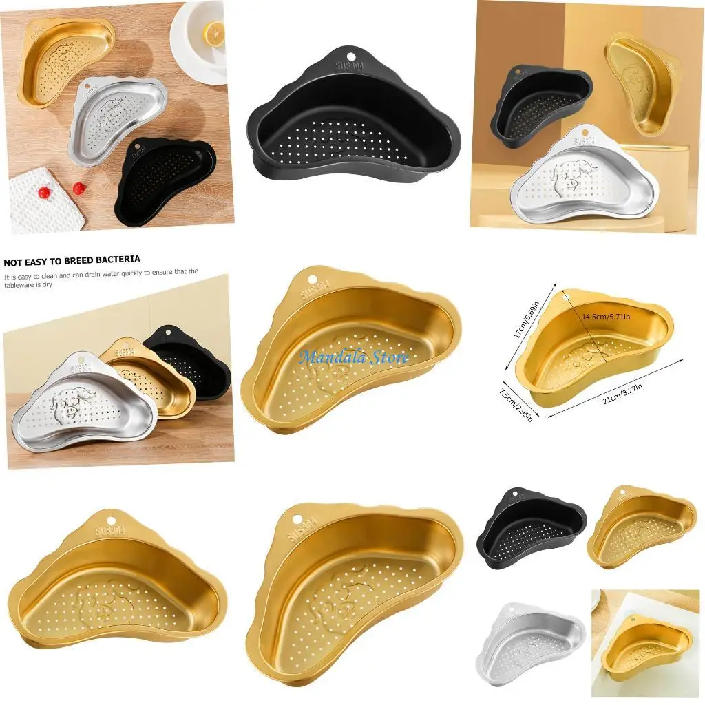 

U2JC Корзина для раковины из нержавеющей стали Фильтр с точными отверстиями Блокирует остатки частого приготовления пищи