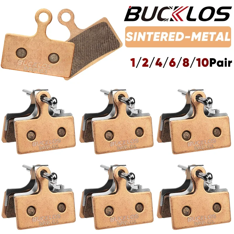 BUCKLOS Sintered-Metal MTB Brake Pads for G01S G05S Bicycle Hydraulic Disc Brake Pads Metallic Bike Brake Pad Mountain Bike Part