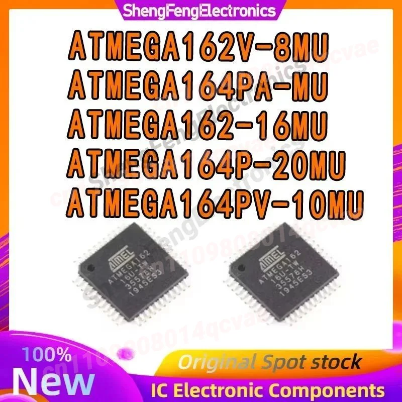 ATMEGA162-16MU ATMEGA162V-8MU ATMEGA164P-20MU ATMEGA164PA-MU ATMEGA164PV-10MU ATMEGA162 ATMEGA164 ATMEGA IC MCU Chip QFN-44