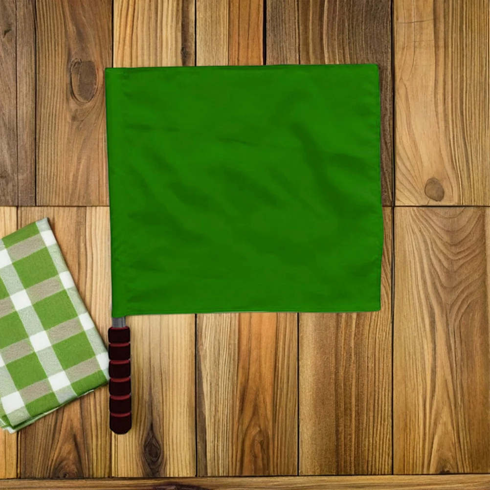 

2Pcs Bright Traffic Flags Handheld Signal Flags for Sports Events Referee Safety Durable Lightweight Cycling Flag