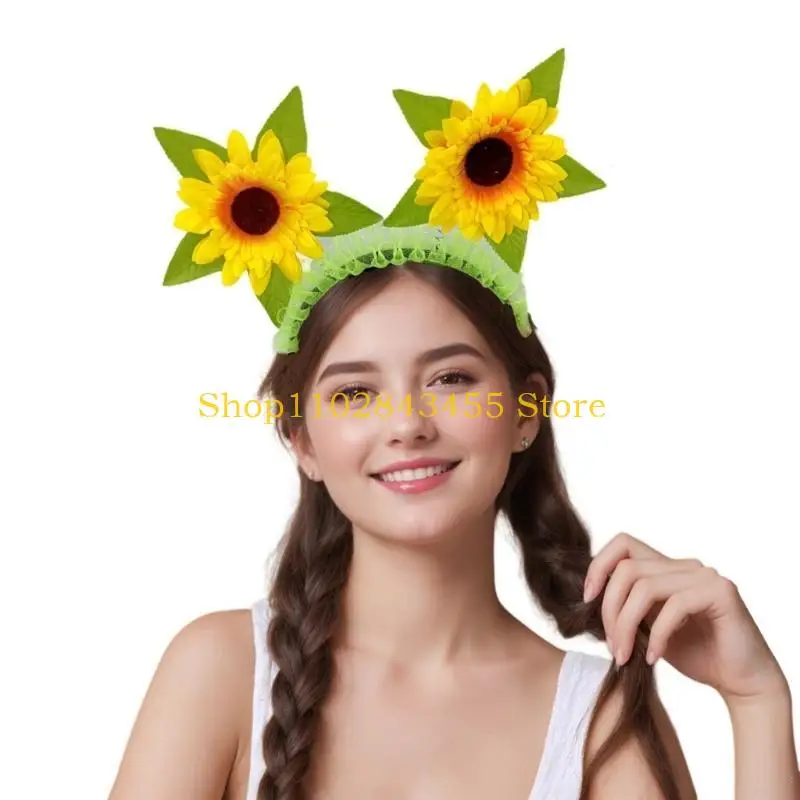 

49MC Kid Headband Flower Hair Hoop Delicate Headpiece Headwear Cosplay Accessories