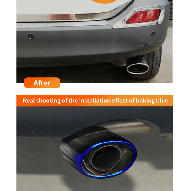 Muffler Tip For Toyota RAV4 XA50 2019 2020 2021 2022 2023 2014 WILDLAND Exhaust Tip Muffler Exhaust Pipe Nozzle Car Accessories