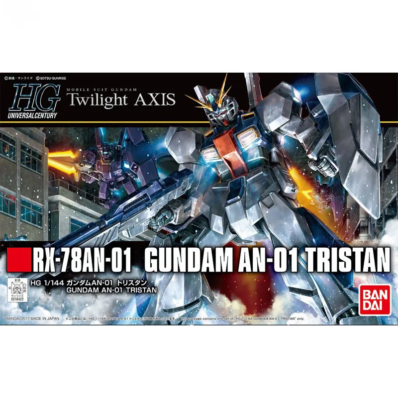 Oryginalny model do składania Bandai HG Tristan Gundam RX-78AN-01 1/144, figurka anime, zabawki, prezenty dla dzieci, kolekcjonerskie przedmioty, hobby