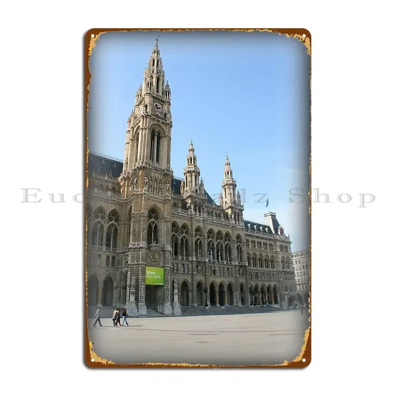 Vienna Rathaus Metal Sign Pub Printing Party Club Designing Tin Sign Poster
