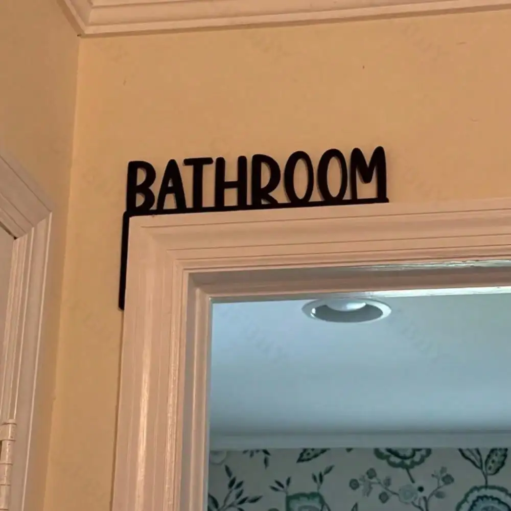 Modernes Badezimmer-Wandschild aus Metall, Bauernhaus-Dekor, Plakette über der Tür für Wohnzimmer, Hochzeit, Heimdekoration