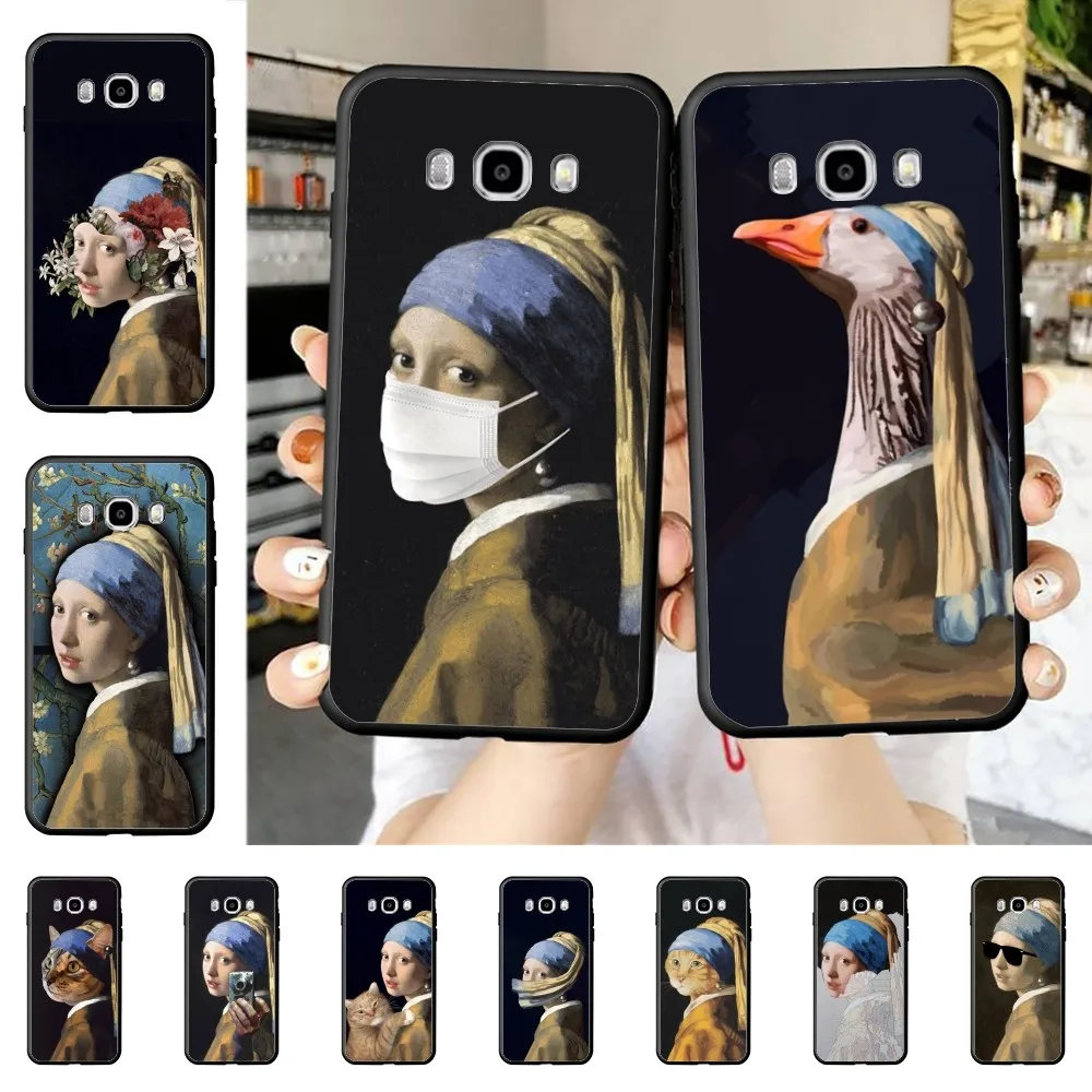 Girl With A Pearl Earring Vermeer Phone Case For Samsung J 7 plus 7core J7 neo J6 plus prime J6 J4 J5 Mobile Cover