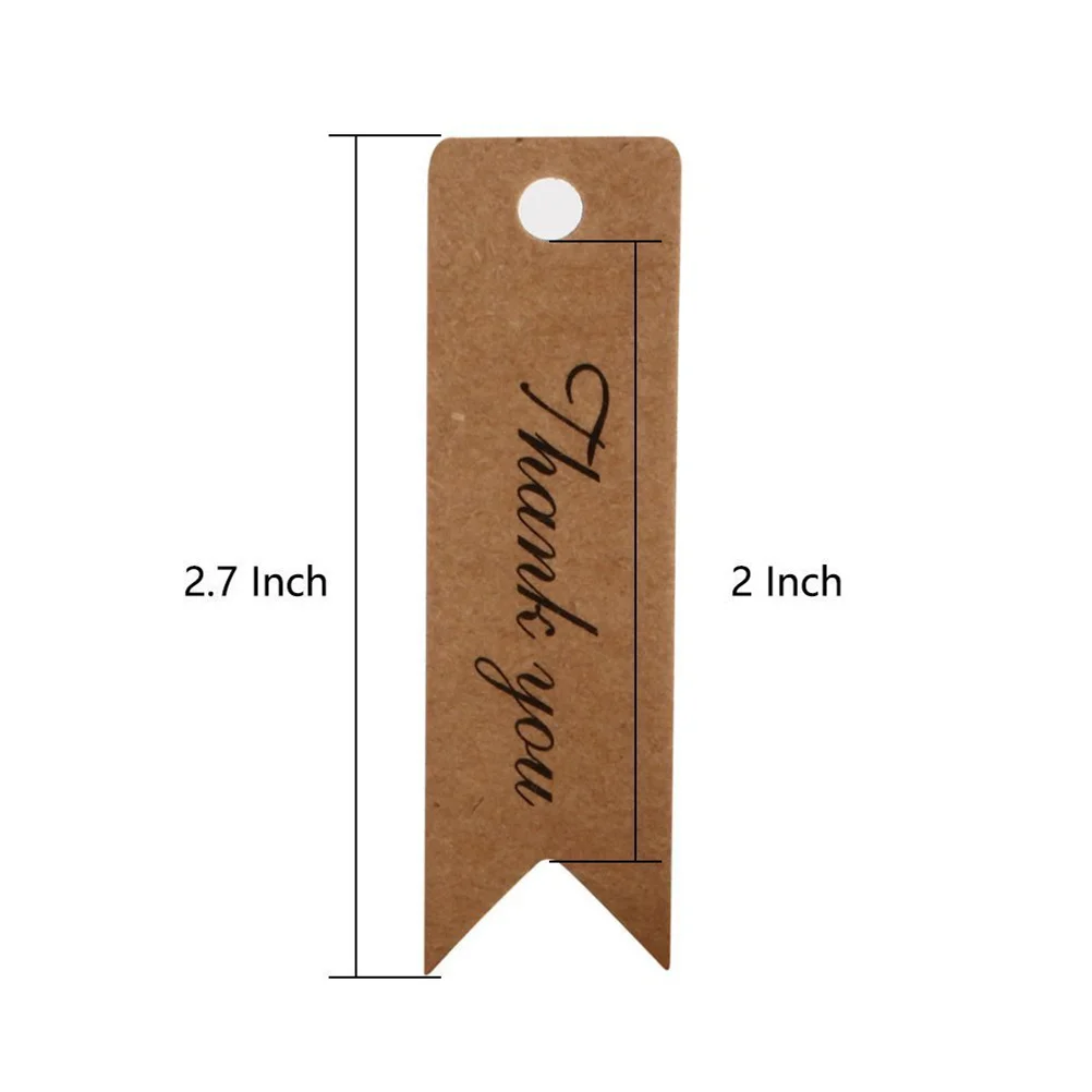 100 szt. Etykiet z papieru kraft z motywem rybiego ogona, etykiety na prezenty DIY, na upominki ślubne, porady dotyczące pieczenia, dekoracje na przyjęcia, kartki z papieru kraft