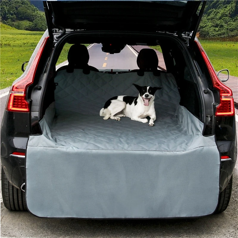 Dog Car Seat Cover Oxford cloth Waterproof Anti-dirty Auto Trunk Seat Mat Pet Carriers Protector Scratch Yesistant Car Dog Mat