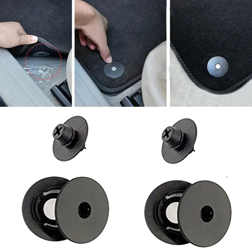 2pcs Universal Mats Fitting Clips Set Car Floor Mat Carpet Clips Fixing Grips Floor Holders Interior Accessories