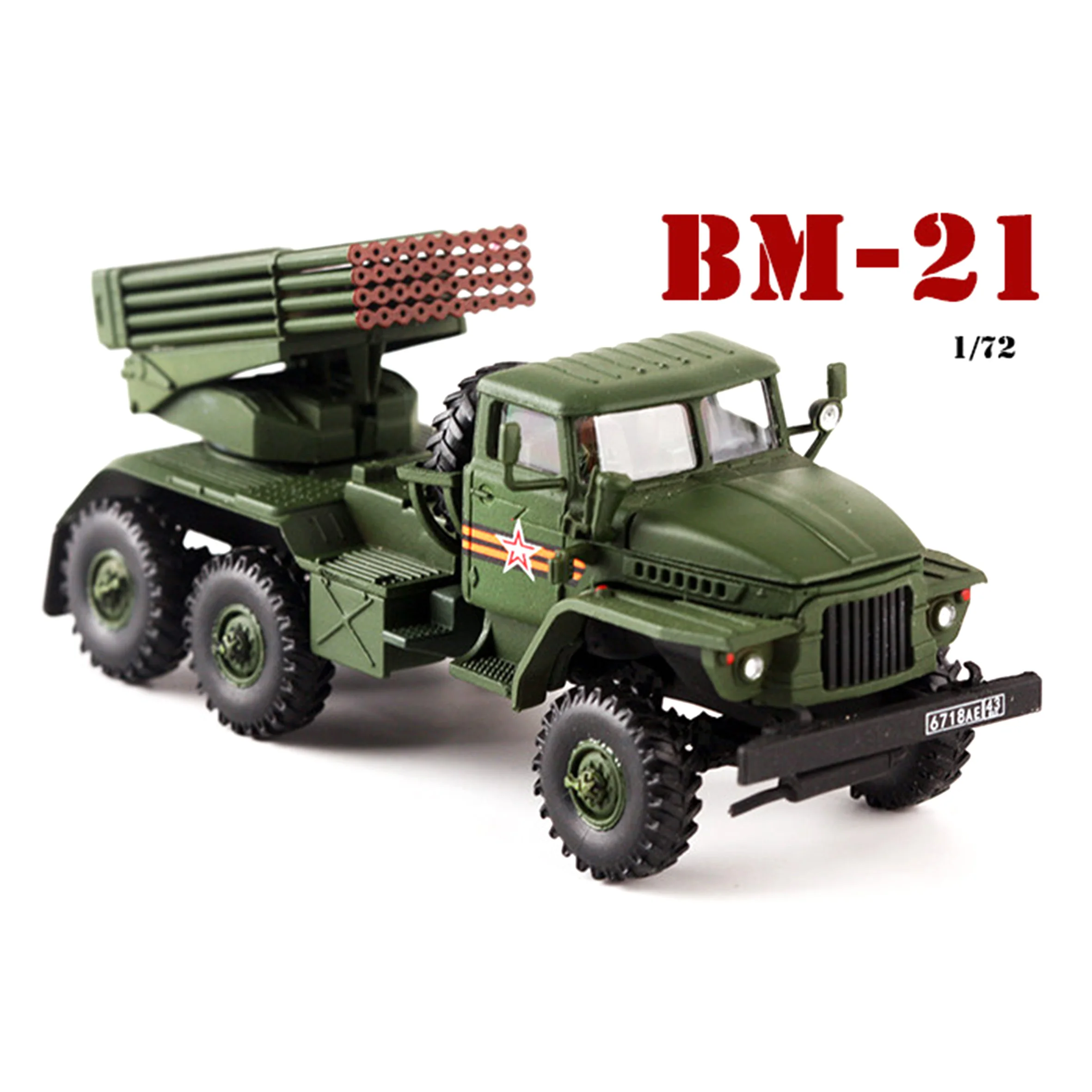 

Spot 1/72 P0341 Russian BM21 Rocket Launcher Model (Parade Coating) Internal Structure Static Finished Product Model