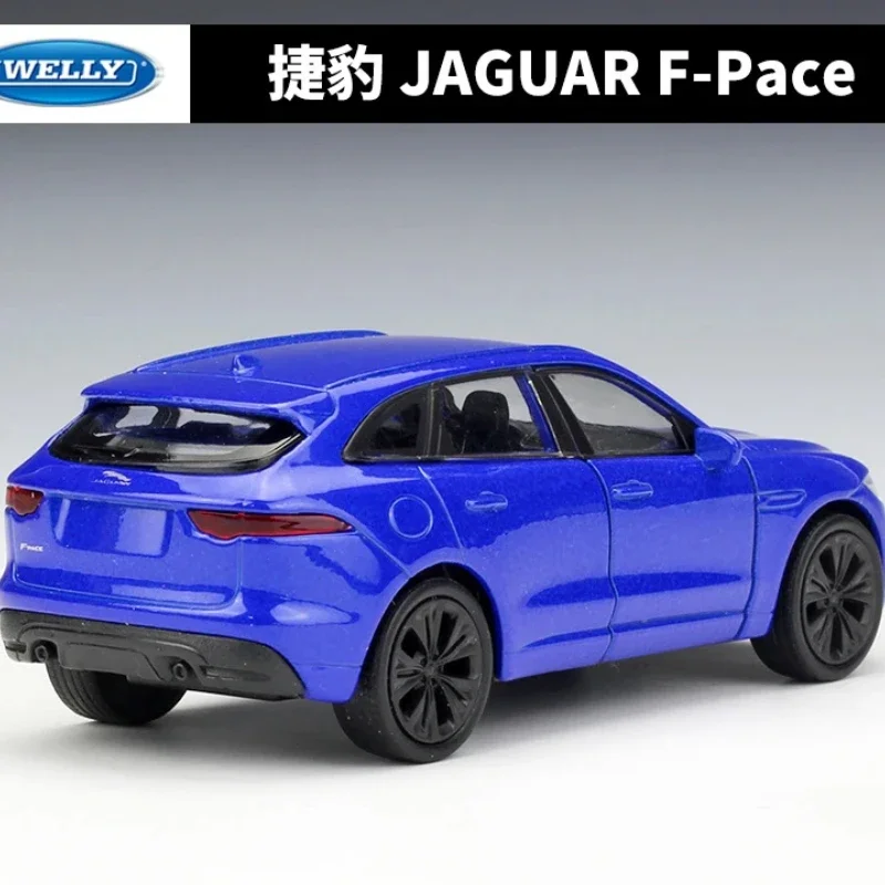 WELLY 1:36 JAGUA F-PACE SUV Car Model Cars Metal Pull Back Car High Simulation Diecast Alloy Toy Car Children Gifts