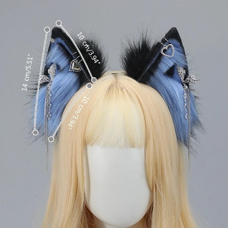 Fascia per capelli in peluche per anime, spettacoli fumetti, fascia per capelli per donne ragazze, cerchietto per capelli