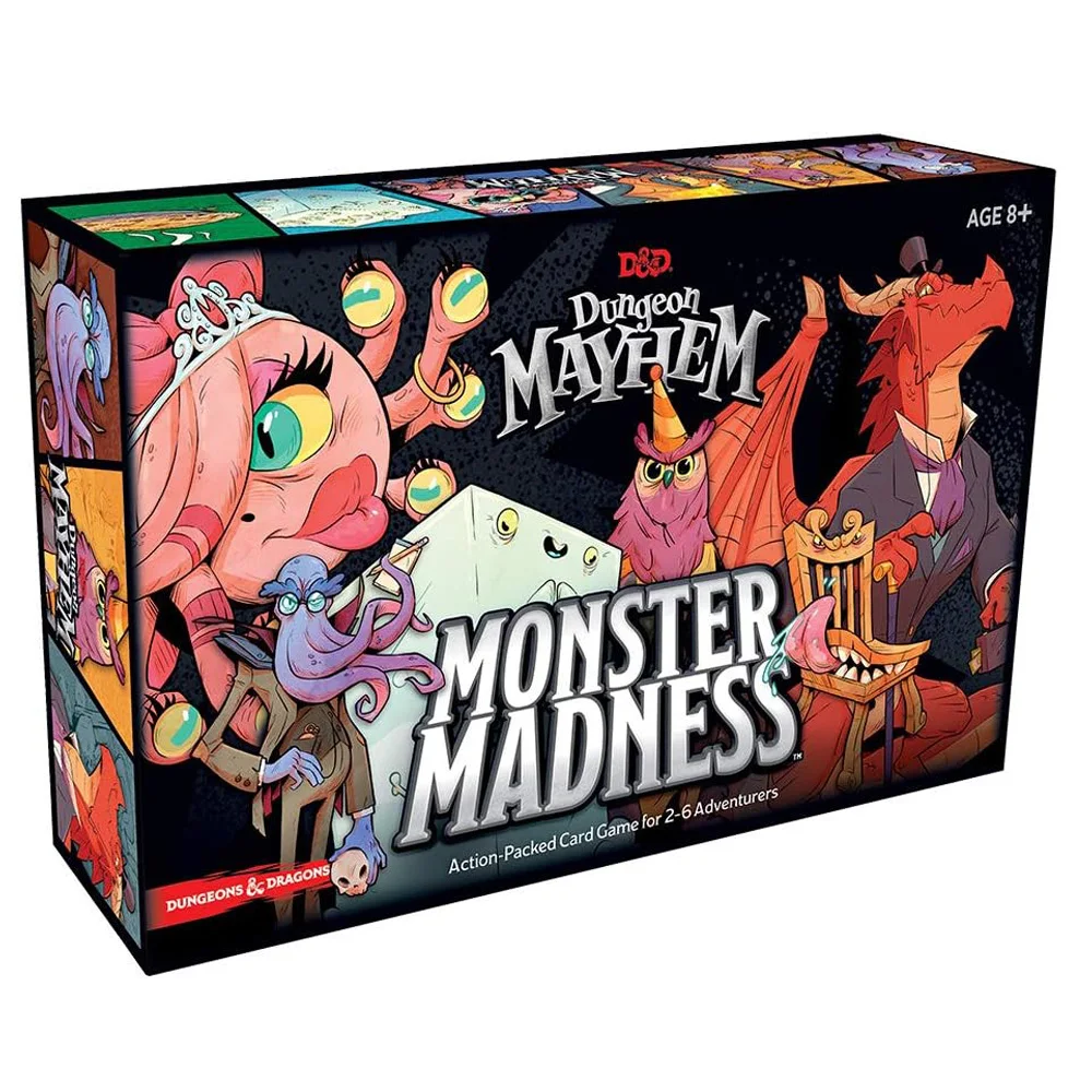 Dungeon Mayhem: Monster Madness Board Game Dungeon Mayhem Dungeons & Dragons Card Game Wizards of The Coast Party Game