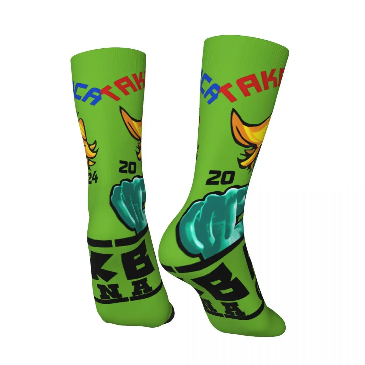 Trump 2024 Aliens Take America Back Men's compression Socks Unisex Street Style Seamless Printed Funny Novelty Crew Sock Boys