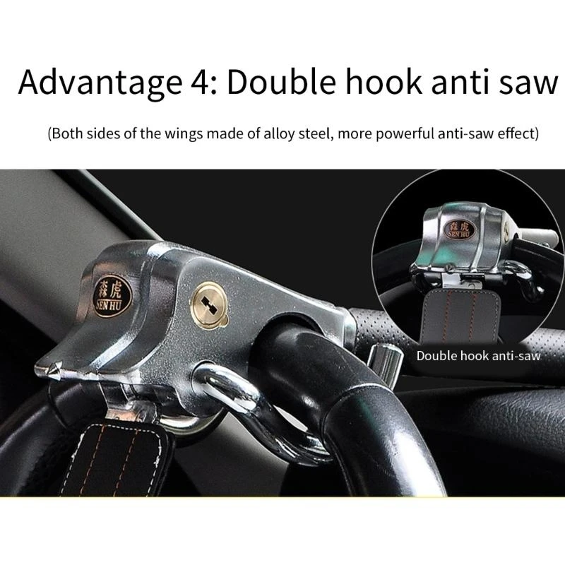 

Сверхмощный замок на рулевое колесо, автомобильные защитные противоугонные запирающие устройства, универсальные