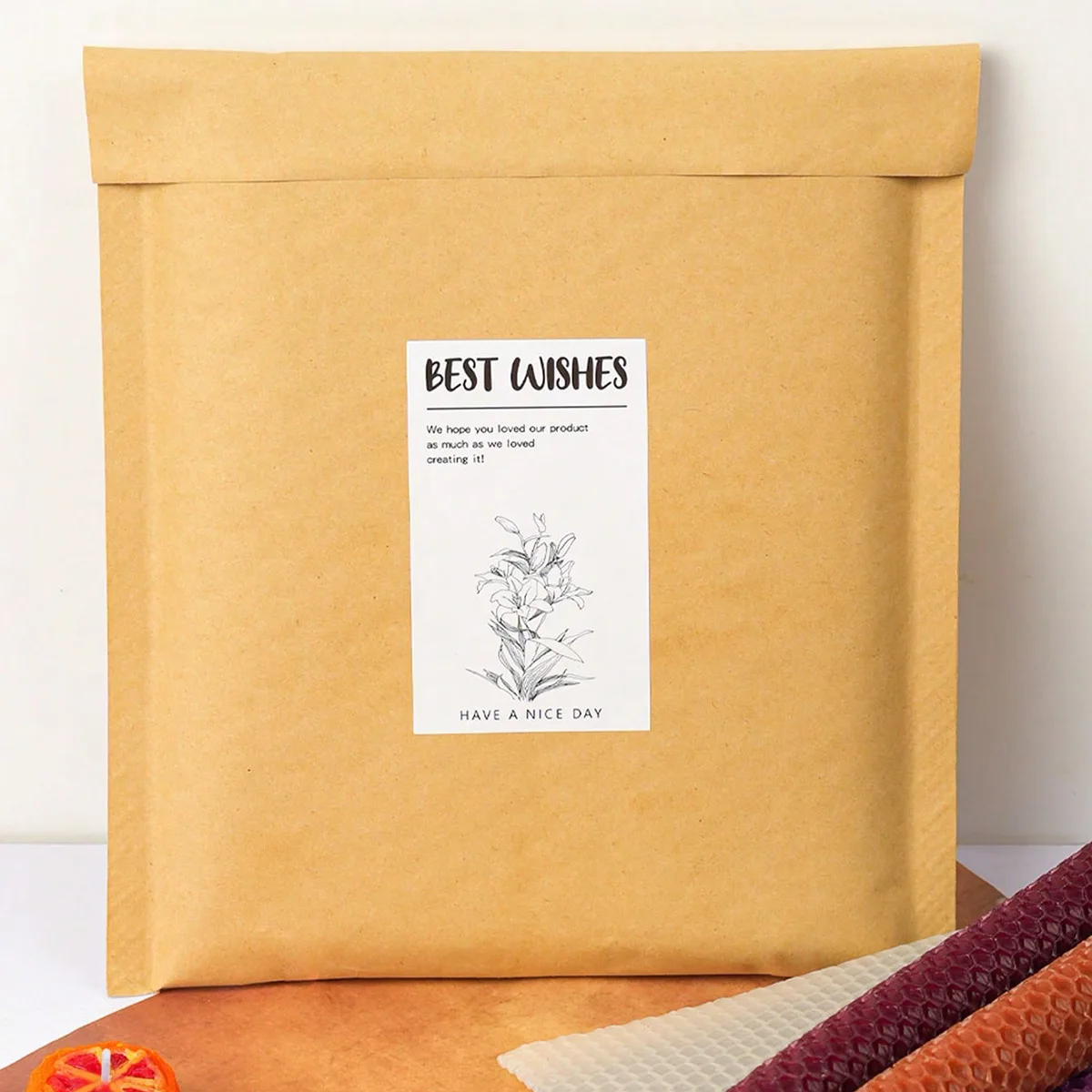 6 Pcs /15*20cm Beeswax Candle Craft Set Natural Material DIY Candle Making Handmade Beeswax DIY Candle Making Crafting Supplies