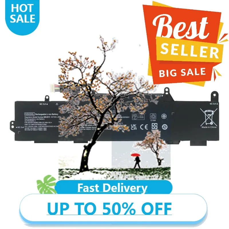 

【Fast Delivery】SS03XL 11.55V 50WH Laptop Battery Suitable For HP ZBook 14u G5/G6 HSN-I12C/I23C/I16C Notebook Battery