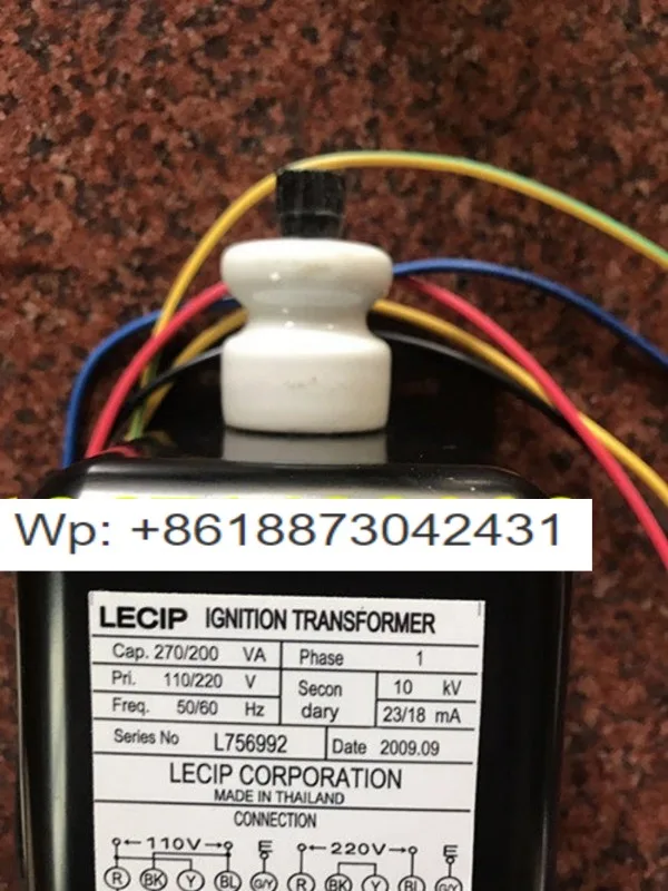 LECIP Ignition High Voltage Package L756992 Boiler Ignition Transformer, Single Pole 1x10KV  1PCS