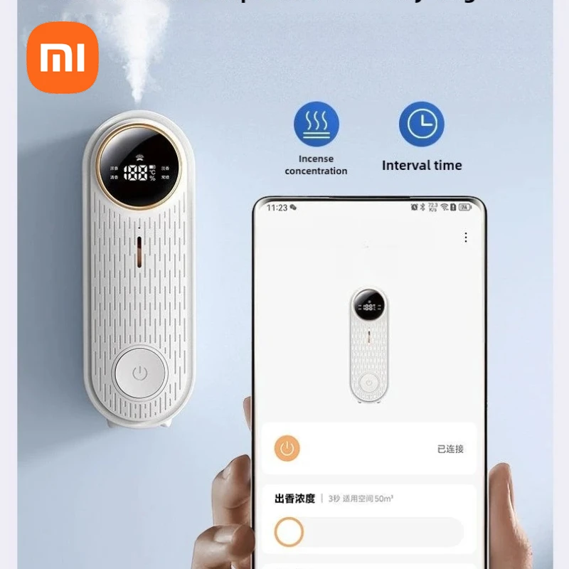 

Глобальная версия xiaomi Smart Fragrance Machine подключенная автоматическая система ароматизации Mi Home для дезодорации в ванной комнате.
