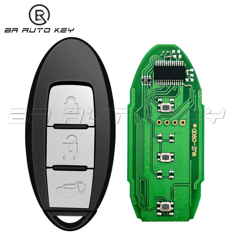 315MHz ID4A Chip 3 botones mando a distancia inteligente para coche Fob para Nissan Xtrail x-trail Rogue 2014 -2017 285E3-4CE0C S 180144103   S