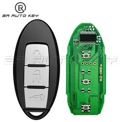 Clé télécommande intelligente à 3 boutons, pour Nissan Xtrail X-Trail Qashqai 2014 2015 2016 2017 434mhz PCF7945M HITAG AES 4A S180144104