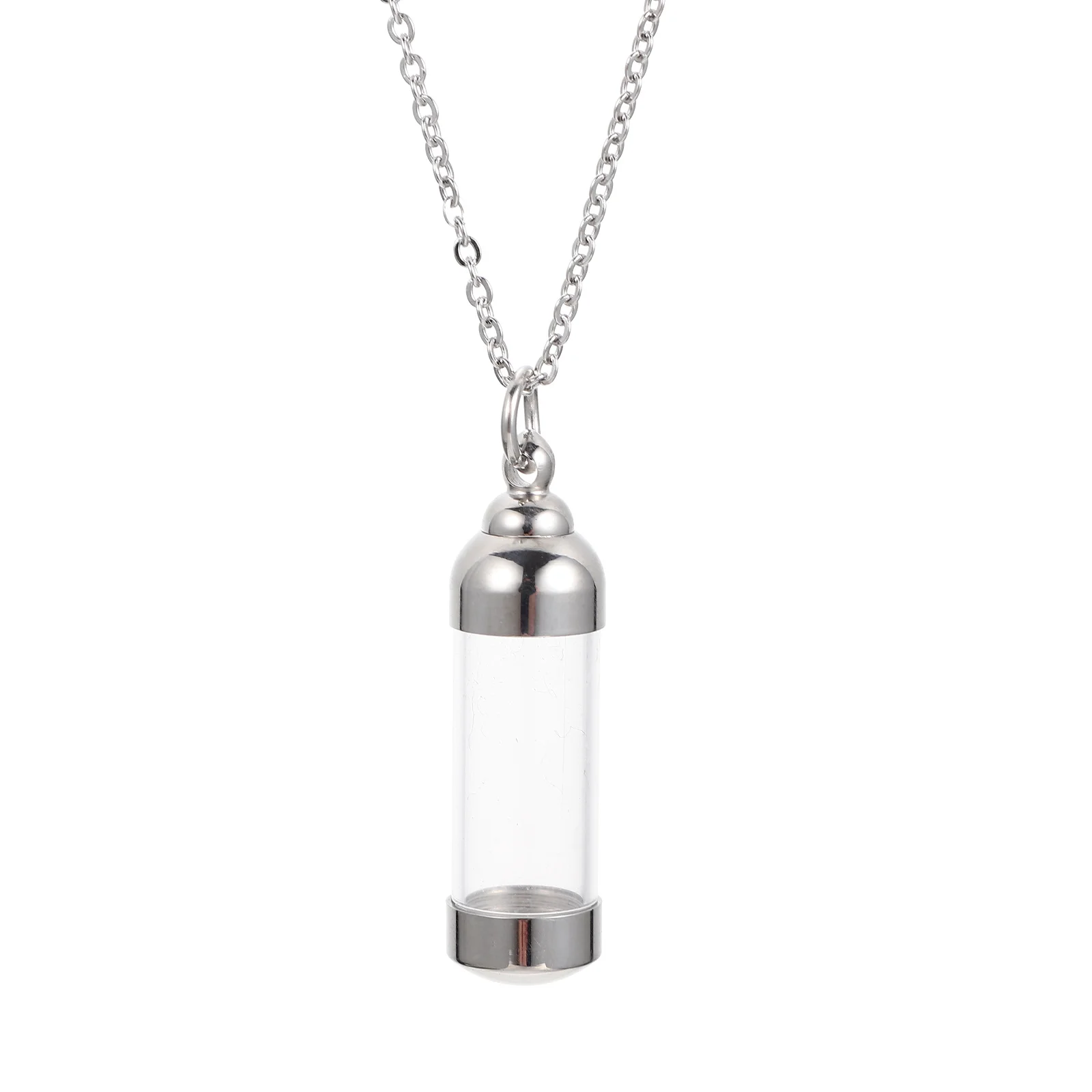 

Pet Ash Pendant with Chain Smooth Comfortable Wear Urn Necklace for Ashes Multi-Use Cremation Jewelry Memorial Gift