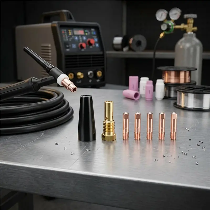 ABWZ-7Pcs/Set Gasless Nozzle Tips For FC90 Flux-Cored Wire Feed 0.9Mm FC90 MIG Welder Welding Tools Durable Easy To Use