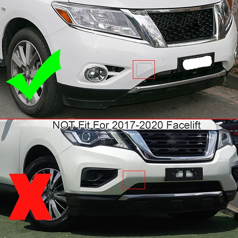 For Nissan Pathfinder 2013 2014 2015 2016 Car Front Bumper Tow Eye Hook Cover Black Exterior Accessories Replacement 622A0-3KA0A
