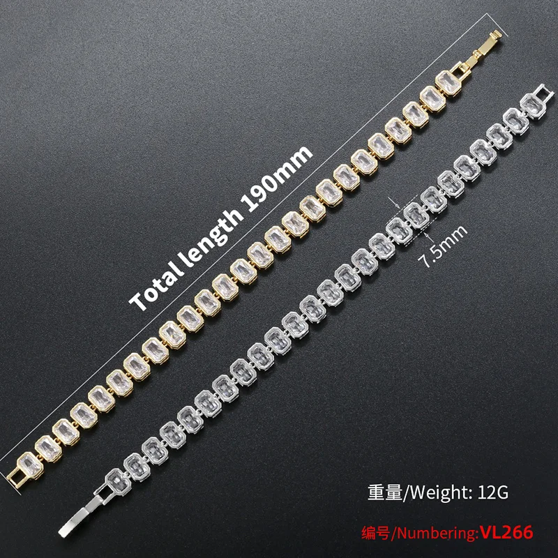 ZHUKOU Luxury Necklace for Women delicate Dinner Cubic Zirconia iced out tennis ladies Necklace chains Jewelry Wholesale VL266