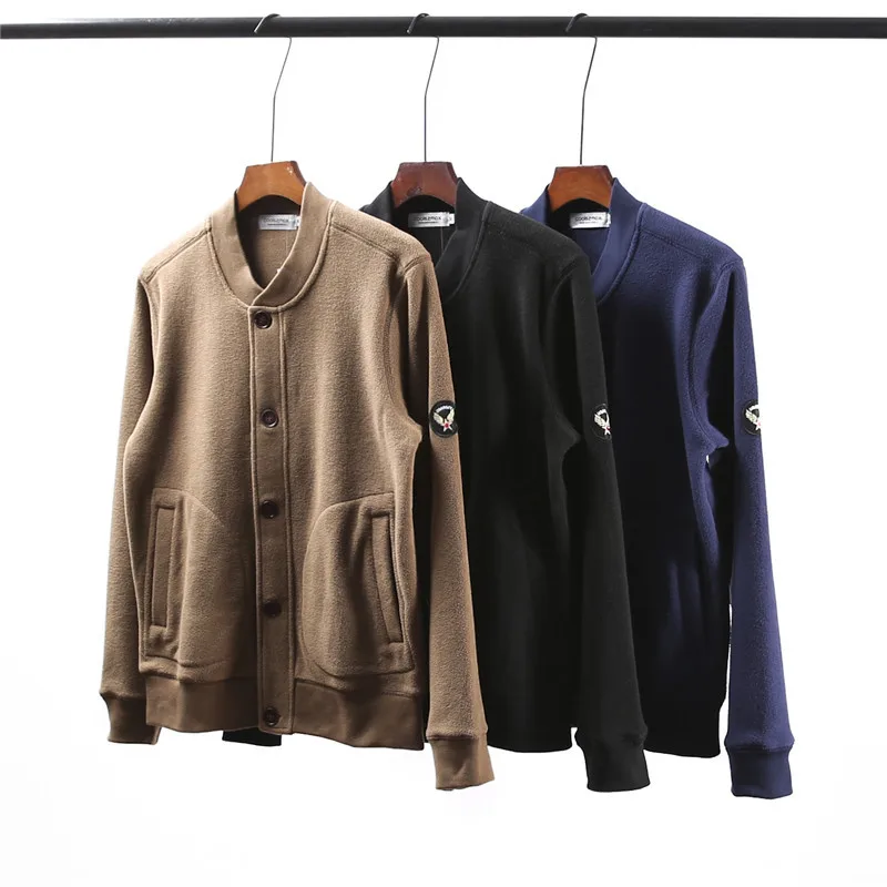 

Men's Bomber Jacket Retro American Fleece Baseball Jacket Autumn and Winter Casual Jacket Trend 2022 New Male Designer Clothing