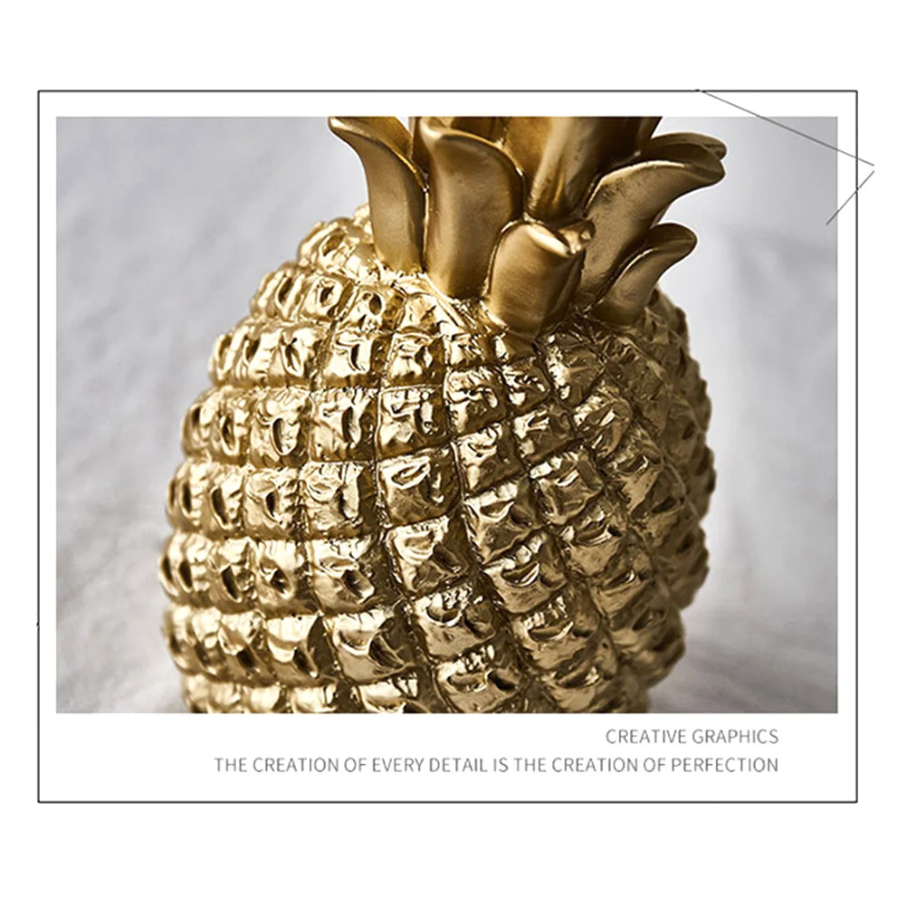 

Home Decor Pineapple Figurine for Black Prop Faux Decorative Figure Piña Decorativa Object Creative Wedding Decorations